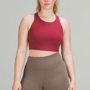 Lululemon Wunder Train Longline Bra *Medium Support, C/D Cup Mulled Wine Size 4